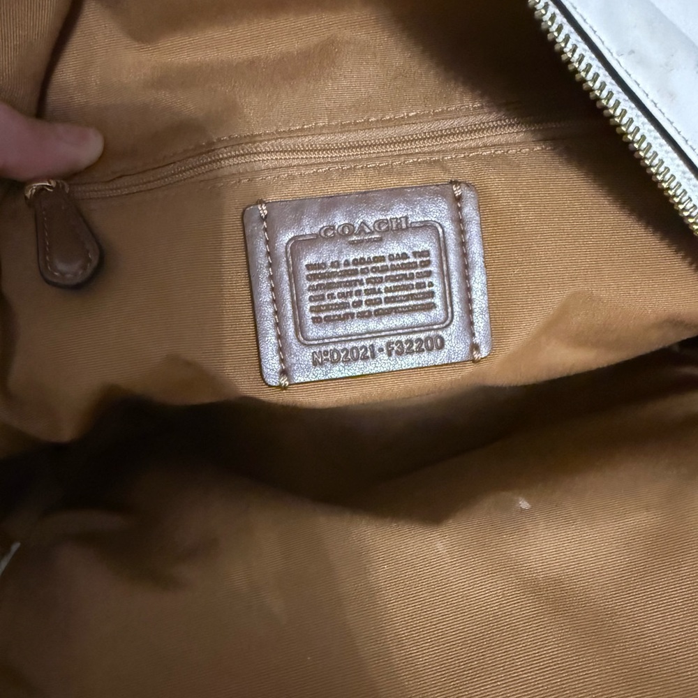 Coach Tan Signature Backpack - Picture 7 of 9